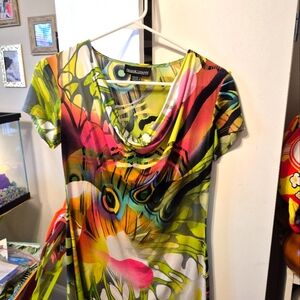 Frank Lyman Design Womens Top/blouse Size 4 Colorful